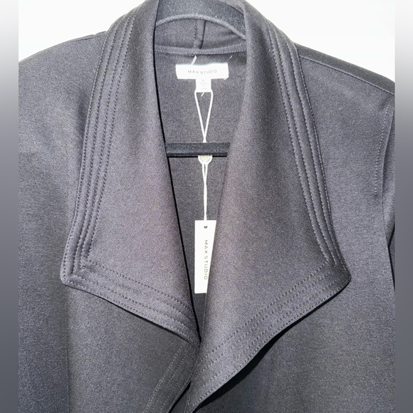 Max Studio Black Open Front Blazer - Picture 2 of 10